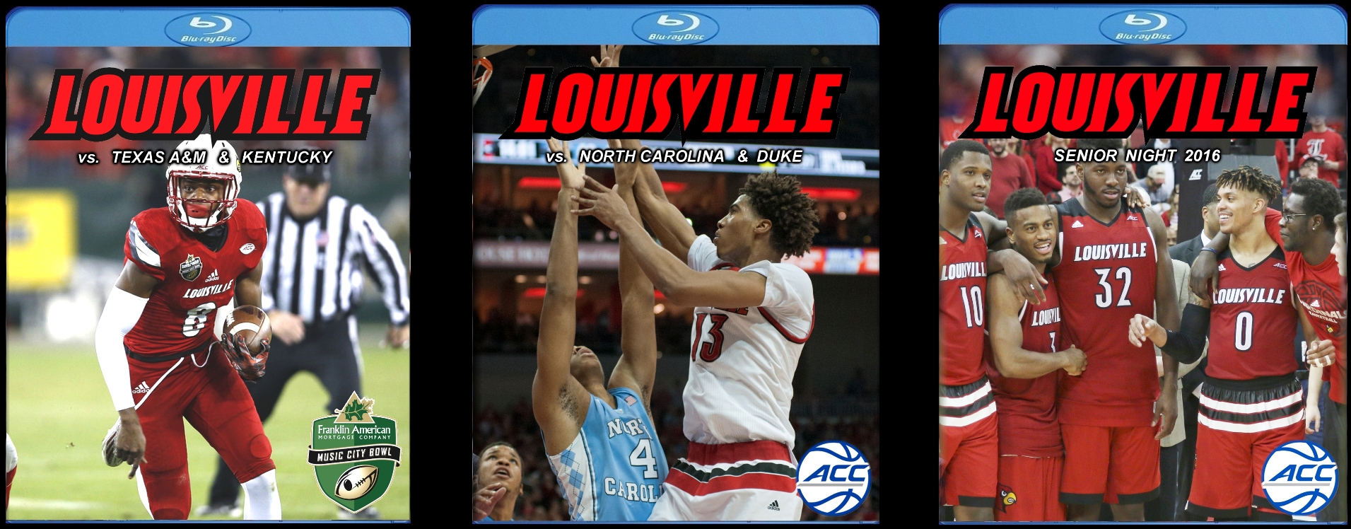 Year of the Cardinal Blu-rays (Louisville): National Championship, Final Four, Sugar Bowl, Russell Athletic Bowl, and more!