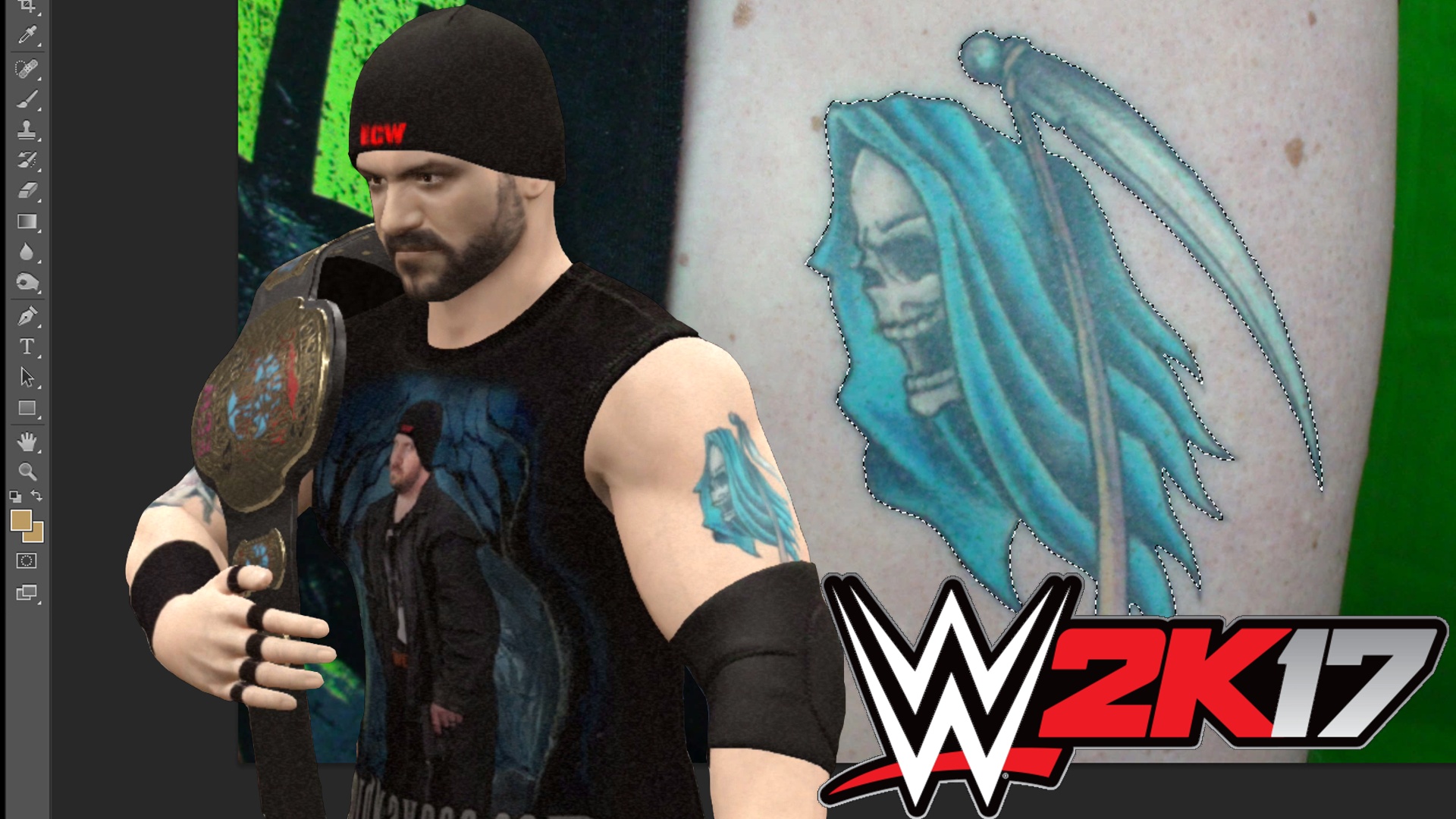 How to Put Your Tattoos in WWE 2K17